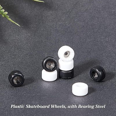 Plastic Skateboard Wheels AJEW-FG0001-77B-1