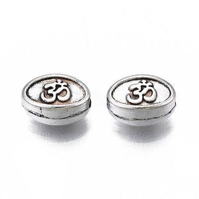 Tibetan Style Alloy Beads TIBEB-N007-037-1