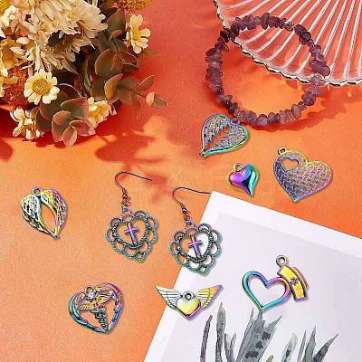 20Pcs 10 Styles Plated Alloy Pendants PALLOY-CJ0002-17-1