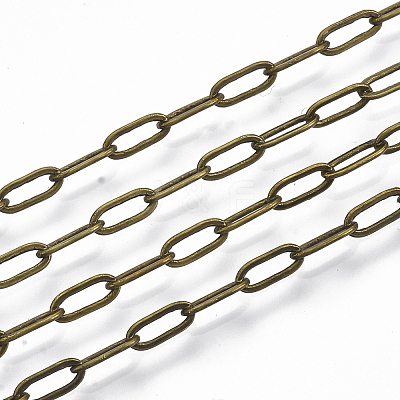 Brass Paperclip Chains X-CHC-S008-001D-AB-1