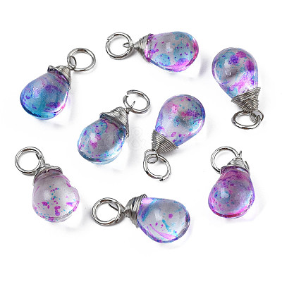 Transparent Glass Pendants GLAA-Q026-09-1