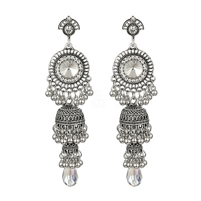 Alloy Acrylic Dangle Stud Earrings FS-WG31A95-02-1