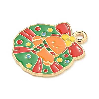Christmas Theme Alloy Enamel Pendants ENAM-I060-01J-1