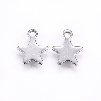 201 Stainless Steel Charms STAS-E438-50P-1