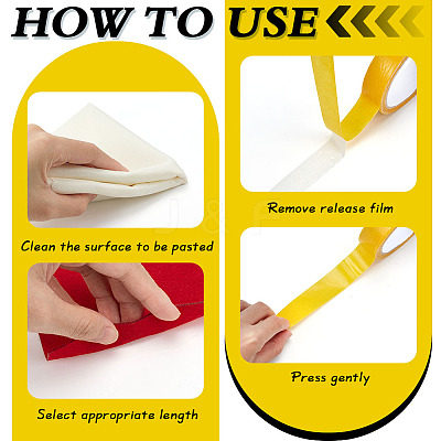 2 Rolls 2 Styles Plastic Double Sided Adhesive Tapes for Fixing Carpet AJEW-ME0001-41-1