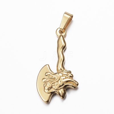 Ion Plating(IP) 304 Stainless Steel Pendants STAS-K162-014G-1