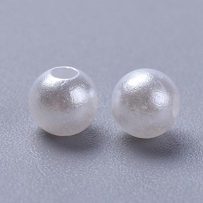 Imitated Pearl Acrylic Beads PACR-5D-1-1