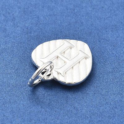 925 Sterling Silver Heart with Capital Letter Charms STER-S009-13H-S-1