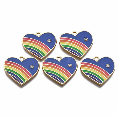 Alloy Enamel Pendants ENAM-T011-108D-NR-1
