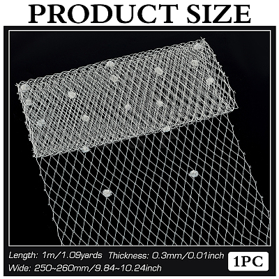 Polyester Bridal Veils DIY-WH0622-071D-1