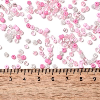 Opaque & Transparent Inside Colours Glass Seed Beads SEED-F004-01A-1