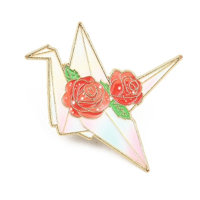 Light Gold Alloy Enamel Brooch JEWB-K018-39A-G-1