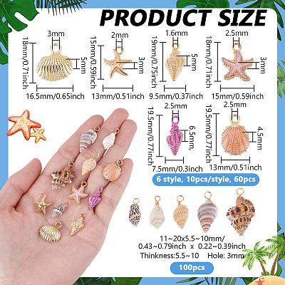 160Pcs 11 Styles Alloy Pendants FIND-PH0029-34-1