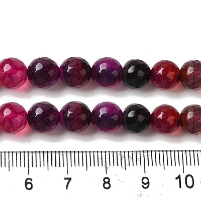 Dyed & Heated Natural Dragon Veins Agate Beads Strands G-P539-A01-09-1