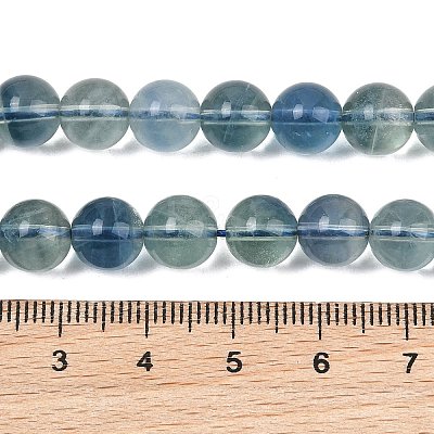 Natural Blue Fluorite Beads Strands GG-CBAF158-8mm-1