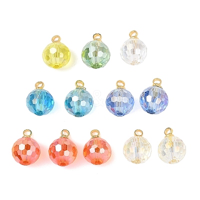 Electroplate Glass Pendants PALLOY-JF05532-05-1