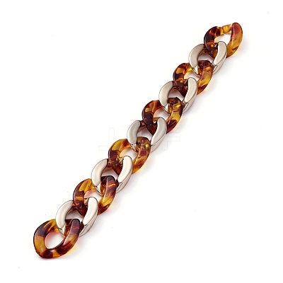 Handmade CCB Plastic Curb Chain AJEW-JB00678-10-1