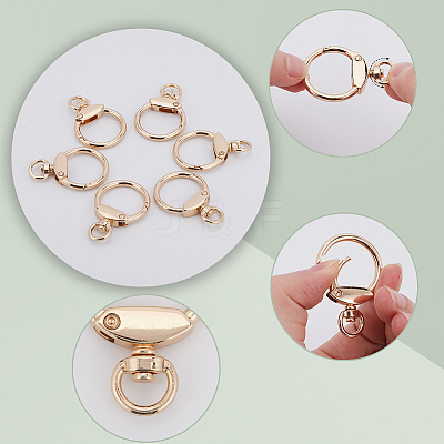 12pcs Alloy Swivel Clasps AJEW-GF0009-17-1