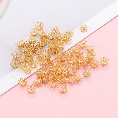 Brass Bead Cap KK-F824-032G-1