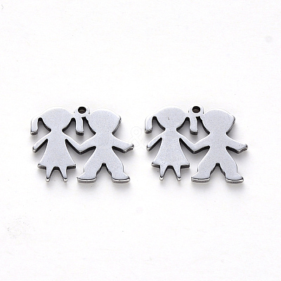 Tarnish Resistant 304 Stainless Steel Charms X-STAS-N092-81-1