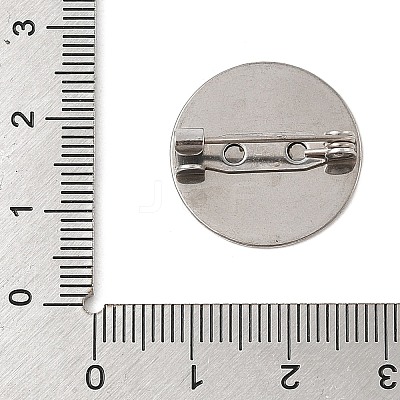 Brooch Cabochon Settings STAS-K254-05C-P-1