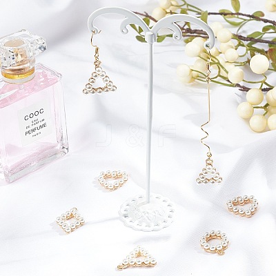 Plastic Imitation Pearl Big Pendants PALLOY-NB0001-71-1