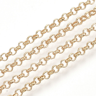 Soldered Brass Coated Iron Rolo Chains CH-S125-08B-LG-1