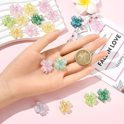 20Pcs Transparent Resin Cabochon CRES-YW0002-59-1