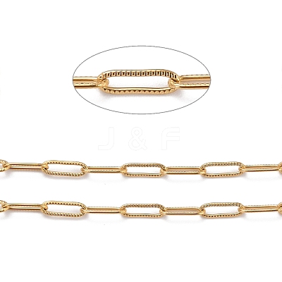 304 Stainless Steel Paperclip Chains CHS-D033-06G-01-1