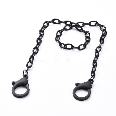 Personalized ABS Plastic Cable Chain Necklaces NJEW-JN03310-02-1