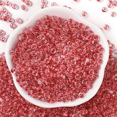 Transparent Inside Colours Glass Seed Beads X1-SEED-A032-04J-1