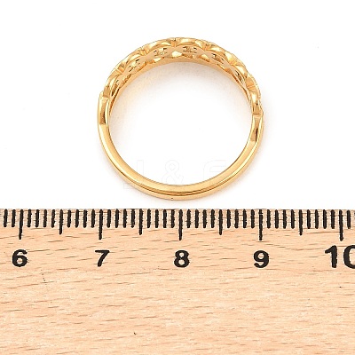 304 Stainless Steel Micro Pave Cubic Zirconia Finger Rings for Women RJEW-K315-01G-1