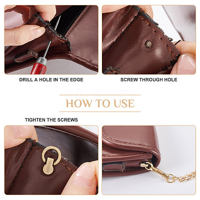 24Pcs 8 Colors Alloy Bag Suspension Clasps FIND-TA0009-98-1