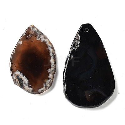 Dyed Mixed Shape Natural Agate Gemstone Big Pendants G-R300-11-1