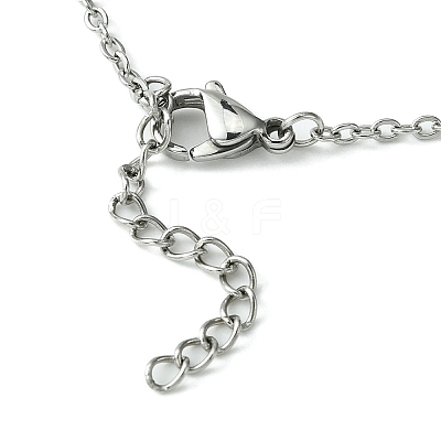 Tarnish Resistant 304 Stainless Steel Macrame Pouch Braided Gemstone Holder NJEW-JN04468-04-1