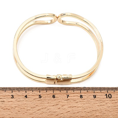 Brass Hollow Hinged Cuff Bangles for Women KK-CBA0B5A-02G-1