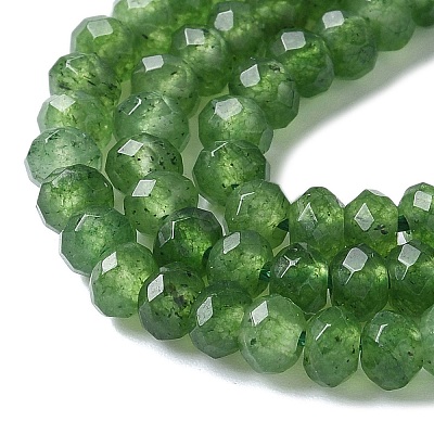 Dyed Natural Malaysia Jade Rondelle Beads Strands G-E316-2x4mm-57-1