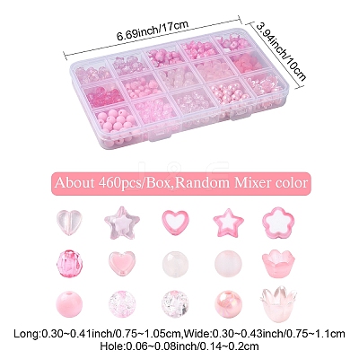 DIY Acrylic Beads Jewelry Making Findings Kits DIY-YW0009-81A-1