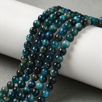 Dyed Natural Tiger Eye Beads Strands X-G-G102-A02-01-1