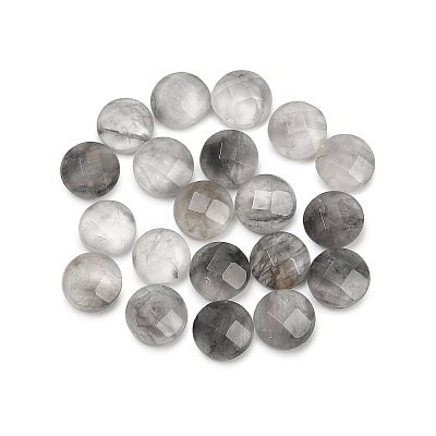 Natural Cloudy Quartz Cabochons G-B146-02A-6mm-1
