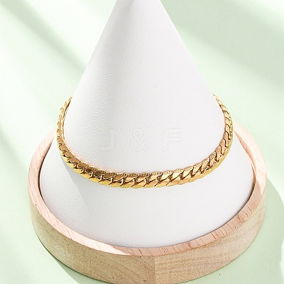 304 Stainless Steel Panzer Chain Bracelets for Women BJEW-F529-15G-1