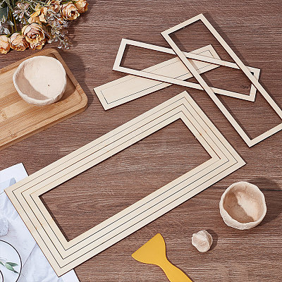 Wooden Concentric Geometric Figure Rail Set WOOD-WH0050-038A-1