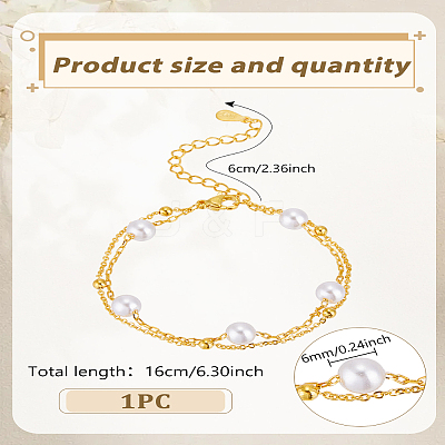 1Pc Brass Multi-strand Bracelets BJEW-LP0015-16-1