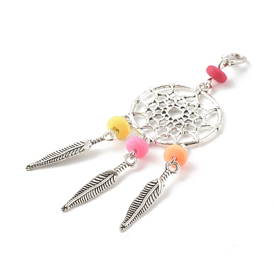 Tibetan Style Alloy Big Pendants HJEW-JM00497-02-1