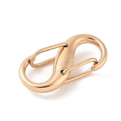 Alloy & Iron Double S Snap Hook Spring Keychain Clasps FIND-H049-02B-KCG-1