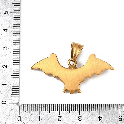 304 Stainless Steel Pendants STAS-V012-02AG-1