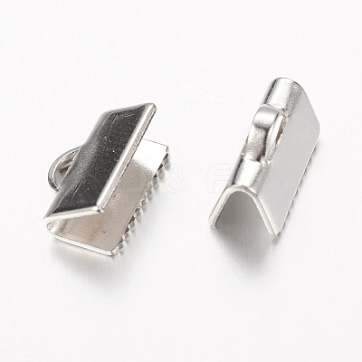 Brass Ribbon Crimp Ends J0JMT-NF-1