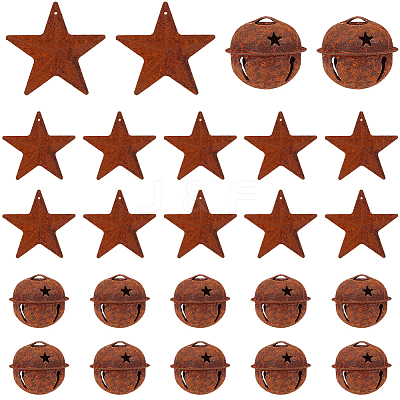 40Pcs 2 Styles Iron Pendants IFIN-CN0001-01-1