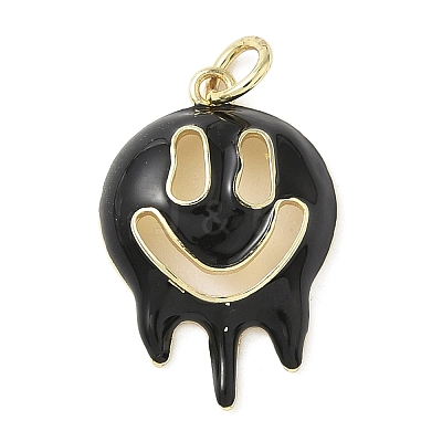 Halloween Theme Brass Enamel Pendants KK-L248-01G-02-1