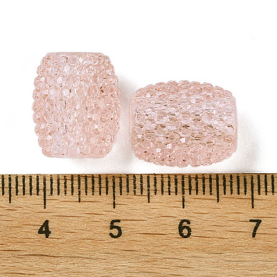 Transparent Resin European Jelly Colored Beads RESI-B025-01A-09-1